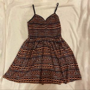 Sundress in blue and pink